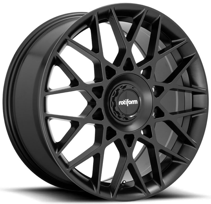 19x8.5 rotiform blq-c satin black r165 5x4.25/108 5x4.5/114.3 45mm