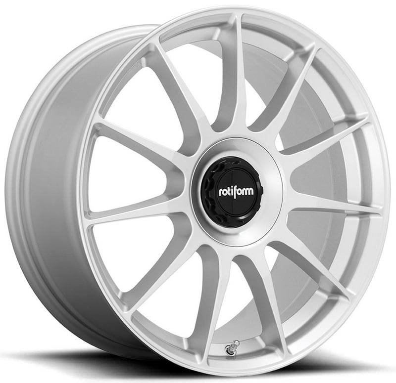 18x8.5 rotiform dtm silver r170 5x100 5x112 35mm