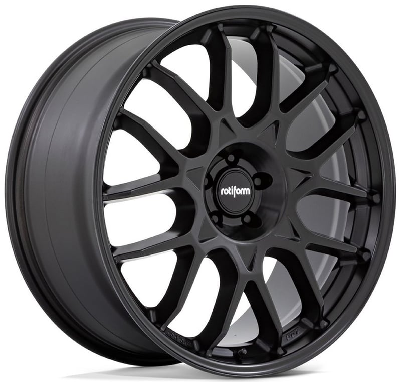 (clearance - no returns) 22x12 rotiform zws matte black r195 5x112 35mm
