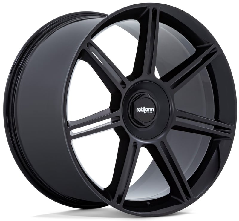 Rotiform Forged FRA Gloss Black w/ Matte Black Spokes