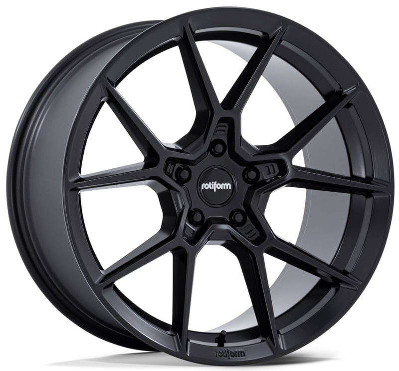 20x10 rotiform kpr satin black rc199 5x112 35mm