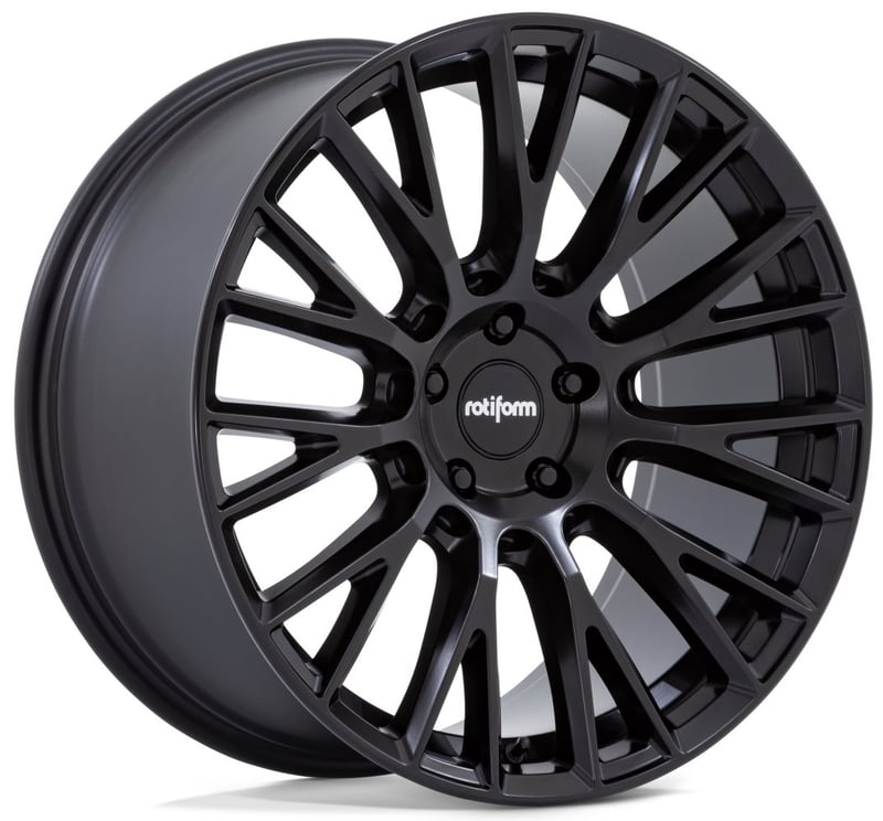 19x8.5 rotiform lse satin black rc201 5x120 35mm