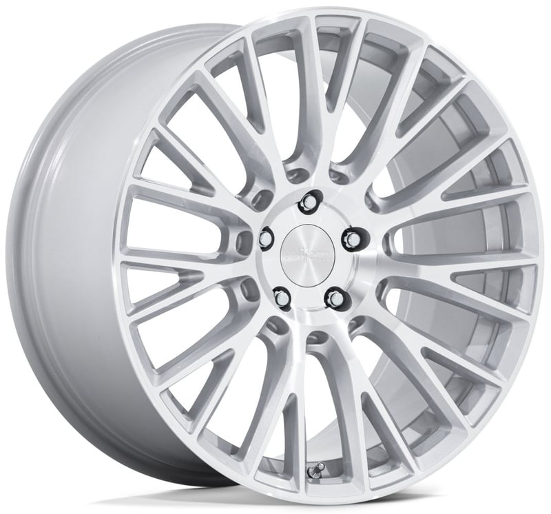 19x8.5 rotiform lse gloss silver machined rc201 5x120 35mm
