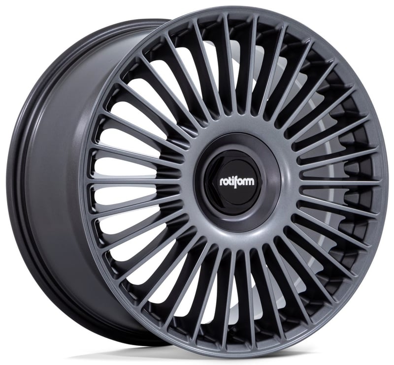 (clearance - no returns) 20x10 rotiform grz matte anthracite rc202 5x112 5x120 40mm