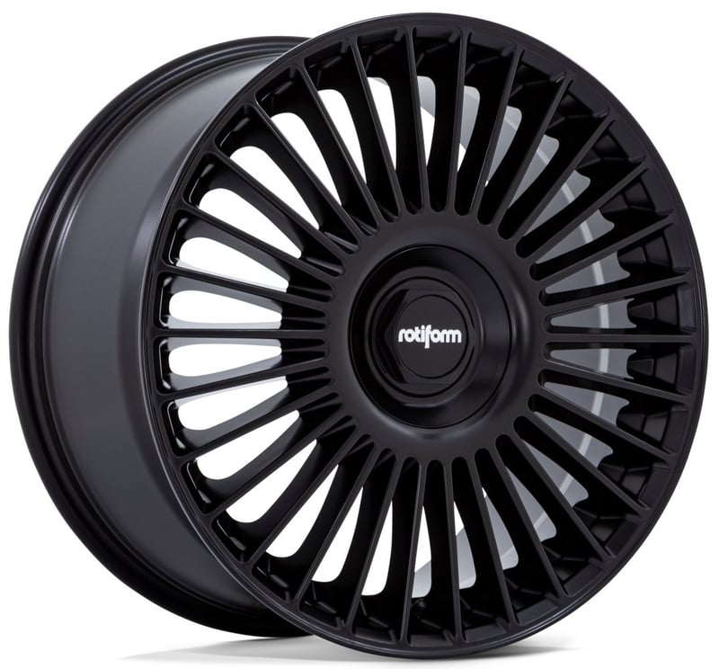 22x10 rotiform grz matte black rc202 5x112 5x120 20mm