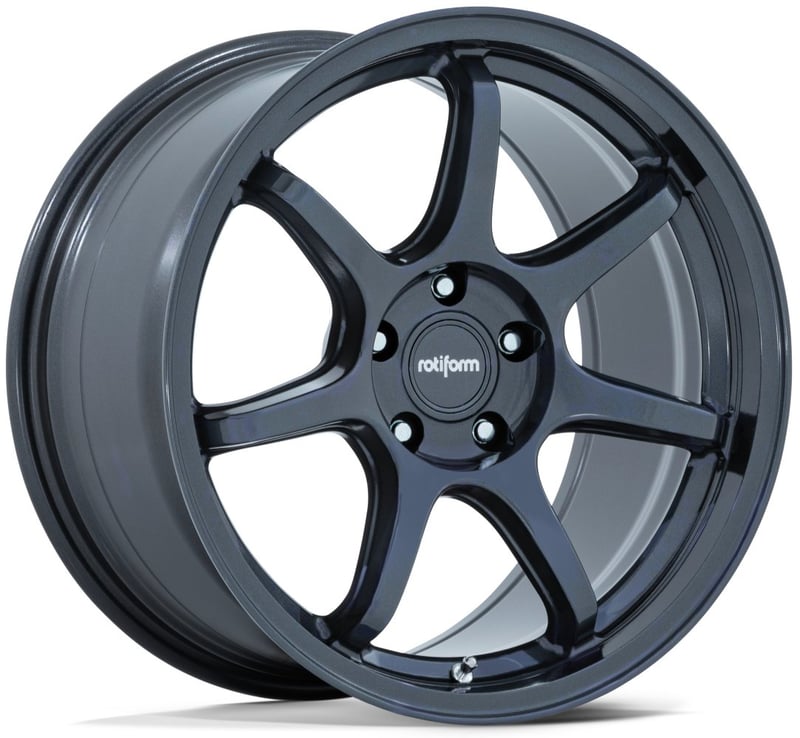 19x9.5 rotiform lbpu gloss blue gray rc208 5x100 40mm