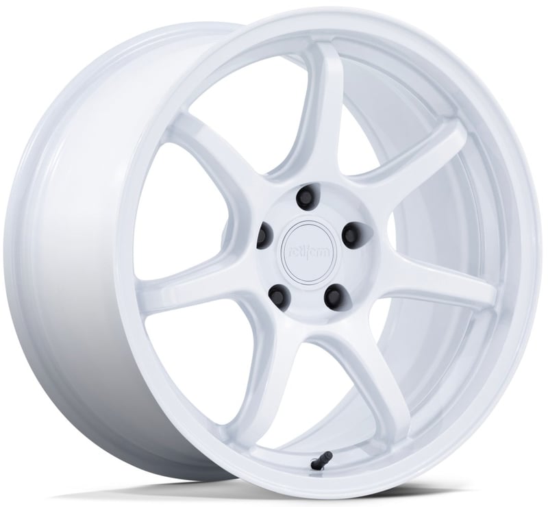 19x10.5 rotiform lbpu gloss white rc208 5x4.5/114.3 40mm