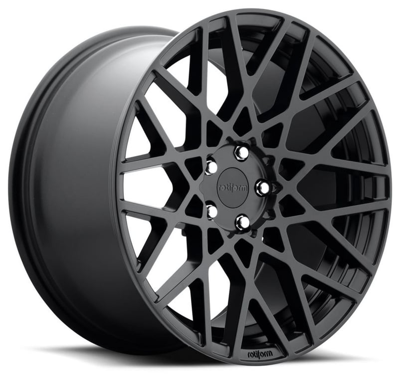 19x8.5 rotiform blq all matte black r112 5x112 35mm