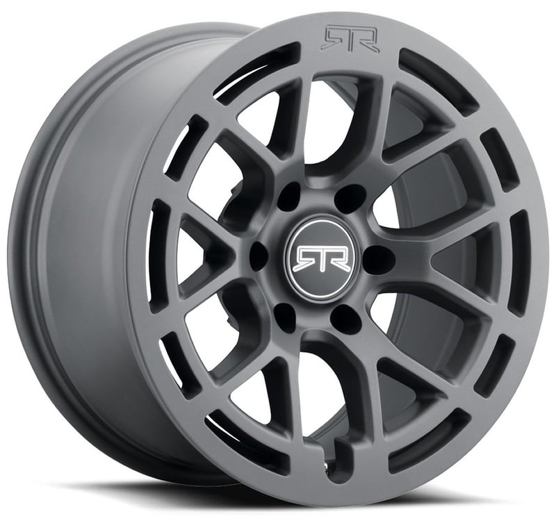 (clearance - no returns) 17x9 rtr tech 6 bronco / ranger satin charcoal (flow formed) 6x5.5/139.7 0mm