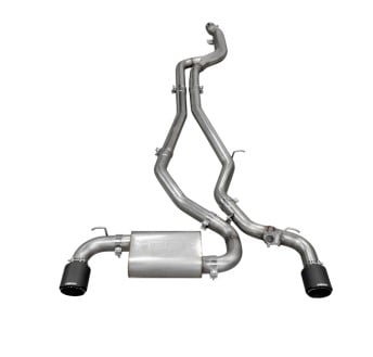 mbrp 2020+ toyota supra 3.0l 3in catback dual rear carbon fiber tips - t304 s43003cf