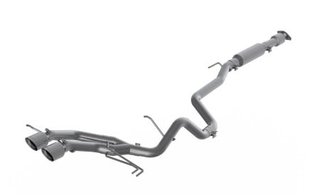 mbrp 13-18 hyundai veloster turbo 2.5in t304 w/ 4in. od tips - cat back dual exit s4703304