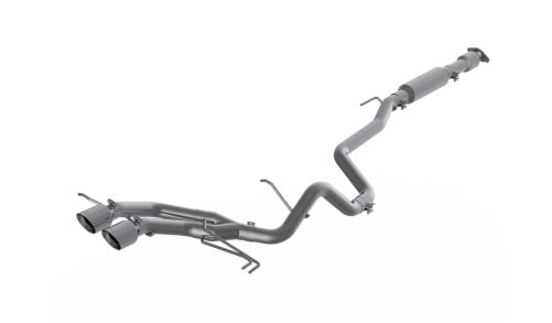 mbrp 13-18 hyundai veloster turbo 4.0in od tips dual outlet 2-1/2in al cat back s4703al