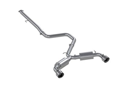 mbrp 2019+ hyundai veloster n 2.0l turbo 3in cat back - aluminized steel - t304 tip s4706al