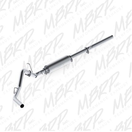 mbrp 2009-2013 chev/gmc 1500 4.8/5.3l (excl 8ft bed) cat back single side al p series exhaust s5054p