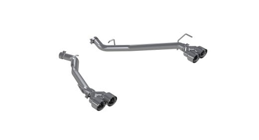 mbrp 20-21 ford explorer st 3.0l ecoboost dual rear exit axle back w/ quad tip al exhaust system s5203al