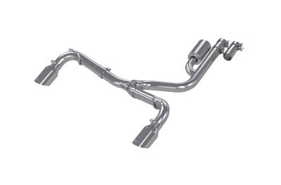 mbrp 2021+ ford bronco sport (1.5l / 2.0l ecoboost) 2.5in res-back exhaust - dual rear - alum. steel s5207al