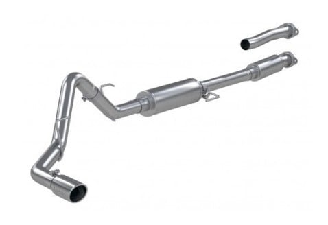 mbrp 2021+ ford f-150 2.7l/ 3.5l ecoboost 5.0l single side 3in aluminized steel catback exhaust s5211al
