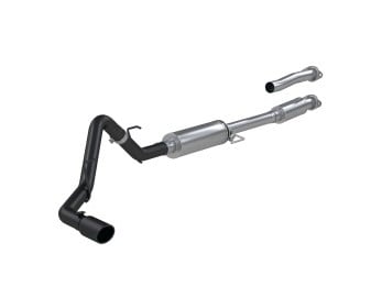 mbrp 2021+ ford f-150 2.7l/ 3.5l ecoboost 5.0l single side 3in black coated catback exhaust s5211blk