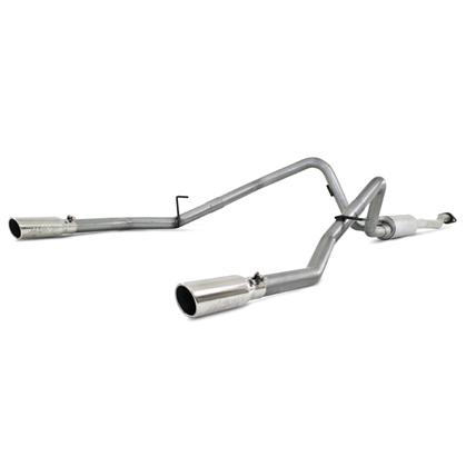 mbrp 11-12 ford f-150 v6 ecoboost alum 2.5in cat back dual rear exit exhaust system s5240al