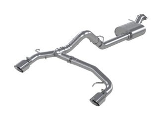 mbrp 21-22 ford bronco 2.3/2.7l ecoboost 2/4-dr 3in catback dual split rear exit aluminized steel s5241al
