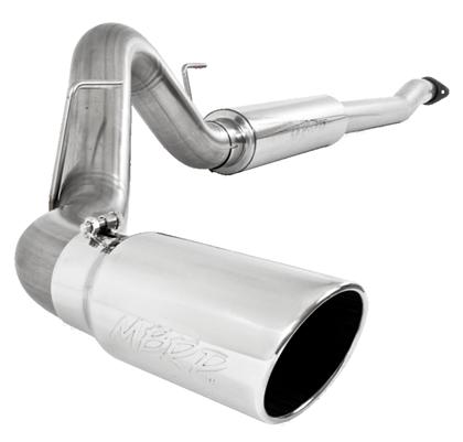 mbrp 11-13 ford f-150 3.5l v6 ecoboost 4in cat back single side t409 exhaust system s5248409