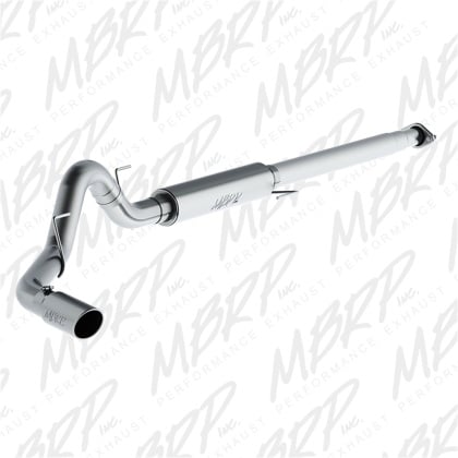 mbrp 2015 ford f-150 2.7l / 3.5l ecoboost 4in cat back single side t409 exhaust system s5259409