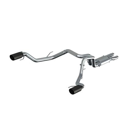 mbrp 17-20 ford f-150 raptor 3.5l ecoboost dual rear exit t409 3in resonater back exhaust system s5264409