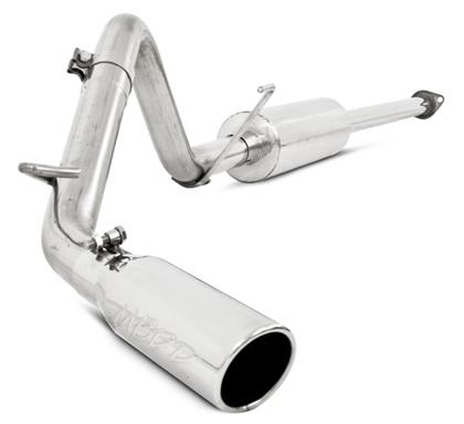 mbrp 05-13 toyota tacoma 4.0l ec/cc cat back single exit aluminized exhaust s5326al