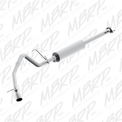 mbrp 01-05 toyota tacoma 2.7/3.4l (4x4 only) 2.5in cat back single side exit t409 exhaust system s5334409