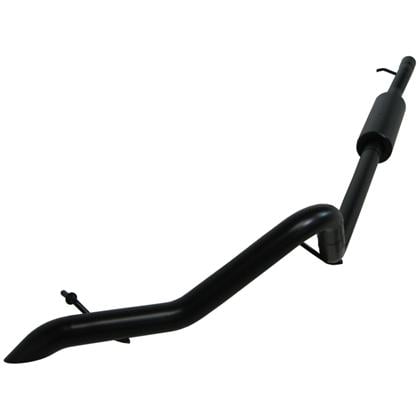 mbrp 2007-2009 jeep wrangler (jk) 3.8l v6 4 dr off-road tail pipe muffler before axle s5514blk