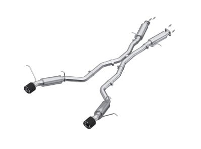 mbrp 2012+ jeep grand cherokee srt 6.4l 3in dual rear exit t304ss catback exhaust - cf tips s55253cf