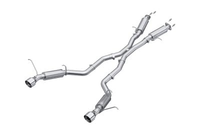 mbrp 2012+ jeep grand cherokee srt 6.4l 3in dual rear exit aluminized catback exhaust - t304 tips s5525al