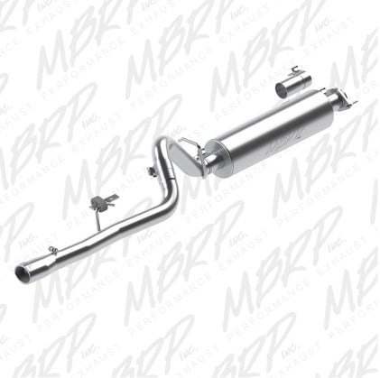 mbrp 86-00 jeep 2.5l cherokee 2.5in cat back single al s5534al