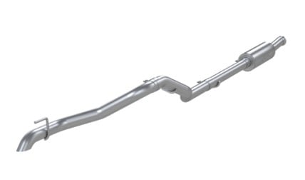 mbrp 2020 jeep gladiator 2.5in single rear exit cat back exhaust - t304 ss (off-road) s5537304