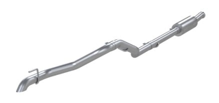 mbrp 2020 jeep gladiator 3.6l 2.5in single rear exit cat back exhaust - aluminized (off-road) s5537al
