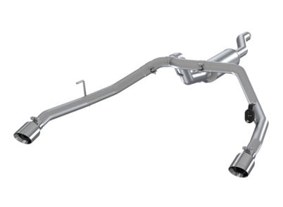 mbrp 2020 jeep gladiator 3.6l 2.5in dual rear exit cat back exhaust 304 s5538304