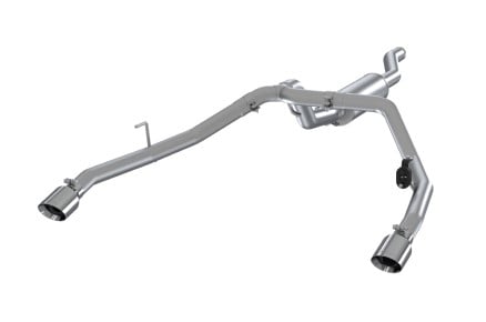 mbrp 2020 jeep gladiator 3.6l 2.5in dual rear exit cat back exhaust aluminized s5538al