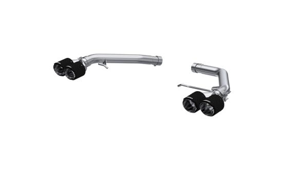 mbrp 14-17 audi sq5 3.0t dual rear exit axle back w/ quad carbon fiber tips - t304 s56033cf