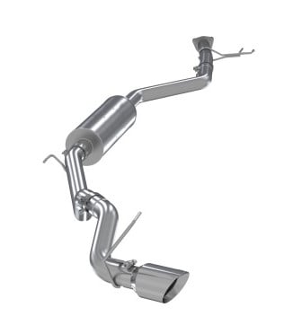 mbrp 17-20 honda ridgeline 3.6l aluminized steel 2.5in. cat-back exhaust - single side s5900al