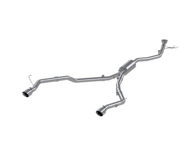 mbrp 21-22 honda ridgeline t304 stainless steel 2.5in cat-back - dual split rear exit s5901304