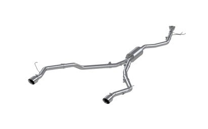 mbrp 21-22 honda ridgeline aluminized steel 2.5in cat-back - dual split rear exit s5901al