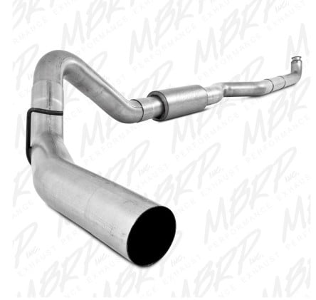 mbrp 01-07 chev/gmc 2500/3500 duramax ec/cc downpipe back p series exhaust 4in. single side al s6004p