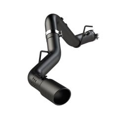 mbrp 2020+ gmc/chevy 2500/3500 6.6l duramax 4in mand bent tubing pro-ser cat back single side - blk s6059blk