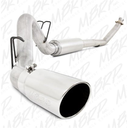 mbrp 1994-2002 dodge 2500/3500 cummins turbo back single side (94-97 hanger hg6100 req.) s6100al