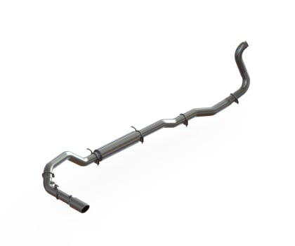 mbrp 89-93 dodge 2500/3500 cummins 2wd only turbo back single side exit alum exhaust system s6148al