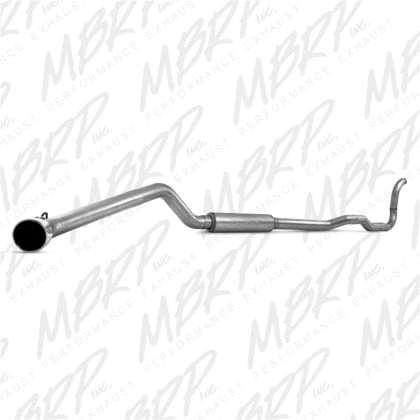 mbrp 88-93 dodge 2500/3500 cummins 4wd only turbo back single side exit alum exhaust system s6150al