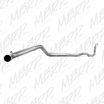 mbrp 88-93 dodge 2500/3500 cummins 4wd turbo back single side exit no muffler plm series exhaust s6150plm