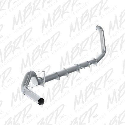 mbrp f-250/350 7.3l all models 5in turbo back single side exit no muffler al s62220plm