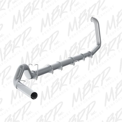 mbrp f-250/350 7.3l all models 5in turbo back single side exit no muffler t409 s62220slm