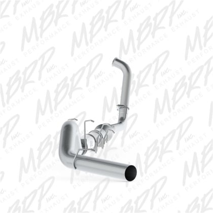 mbrp f-250/350 6.0l ec/cc 5in turbo back (stock cat) single side exit al s62340p